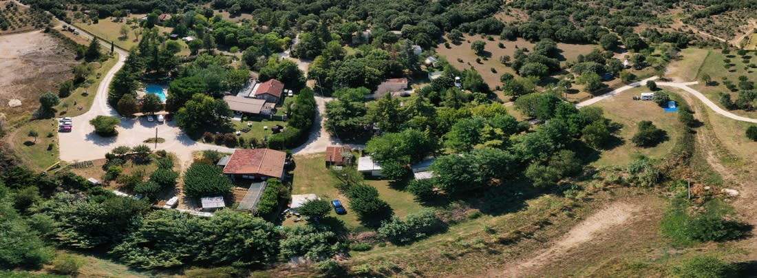 Aerial view of Camping Les Truffières