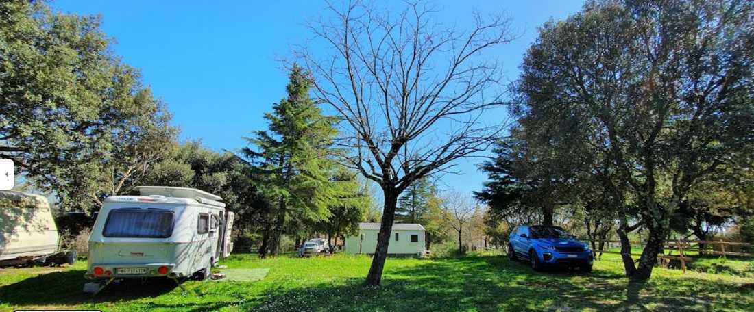 Caravan pitch in the Ardèche